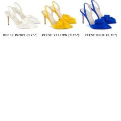 REESE BLUE Wedding Blue Slingback Heels With Knotted Bow 11 REESE BLUE Wedding Blue Slingback Heels With Knotted Bow