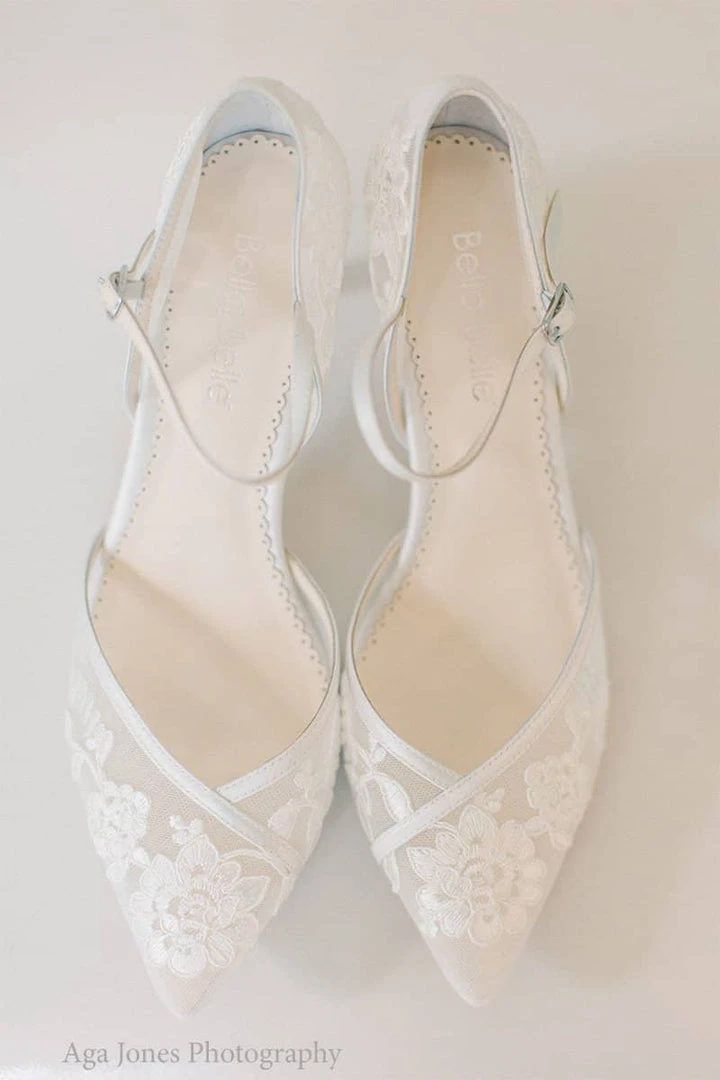 CANDICE IVORY D'Orsay Ivory Vintage Lace Wedding Shoes 2 CANDICE IVORY D'Orsay Ivory Vintage Lace Wedding Shoes