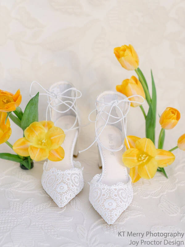 CASSIE Lace Up Crocheted Ivory Strappy Block Heels Wedding 7 CASSIE Lace Up Crocheted Ivory Strappy Block Heels Wedding