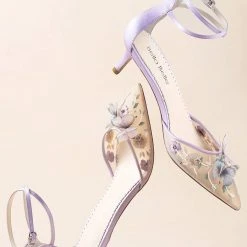 ESTELLE Wedding Garden Lavender Low Heel With Butterflies