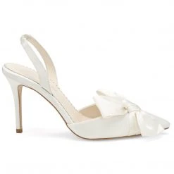REESE Wedding Pointed Toe Heels With Bow For Brides