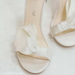 ZOEY Asymmetrical Open Toe Bow Wedding Heels 14 ZOEY Asymmetrical Open Toe Bow Wedding Heels