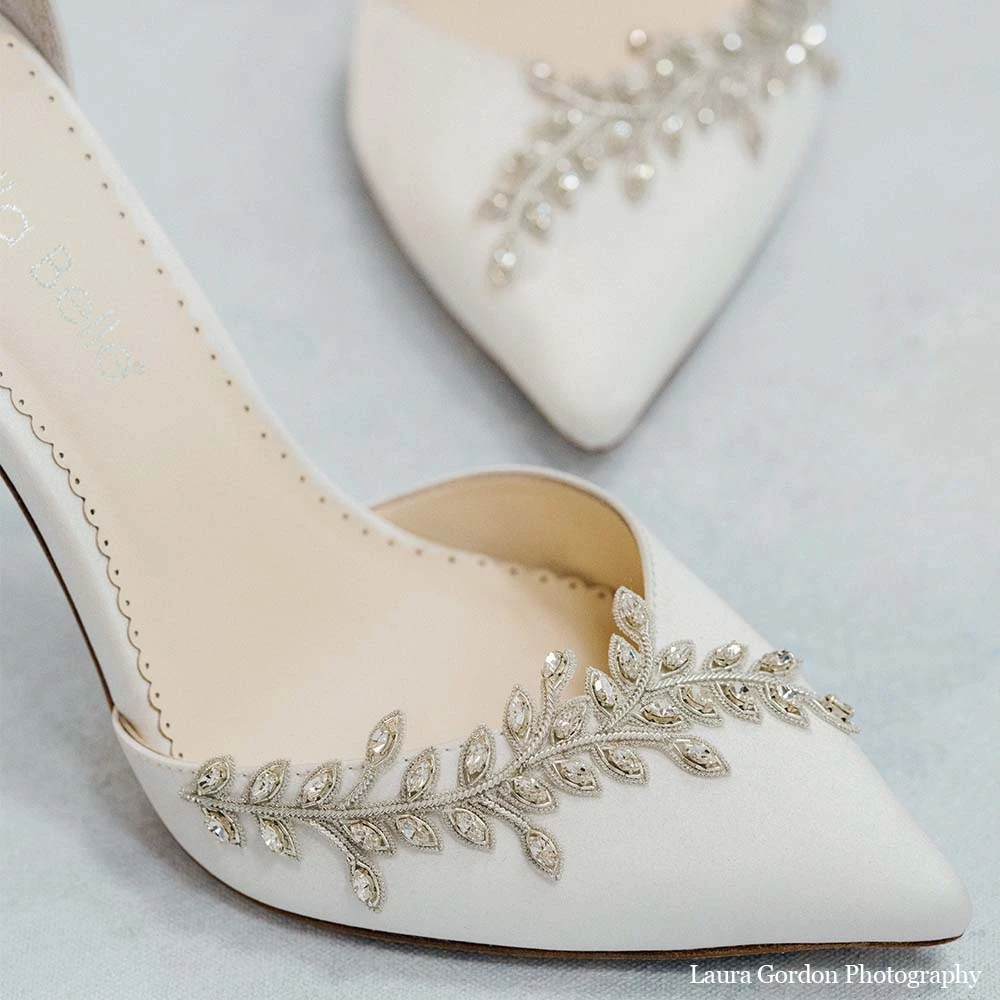 VICTORIA Crystal High Heel Wedding Shoes, Rhinestone Embellished 2 VICTORIA Crystal High Heel Wedding Shoes, Rhinestone Embellished