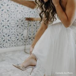 EVE Lavender Butterfly Heels, Garden Party Shoes Wedding