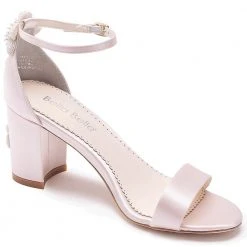 FABIOLA BLUSH Blush Block Heel Sandals With Pearls Wedding 8 FABIOLA BLUSH Blush Block Heel Sandals With Pearls Wedding