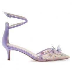 ESTELLE Wedding Garden Lavender Low Heel With Butterflies