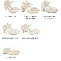 CELIA Lace Nude D'orsay Flats For Weddings 17 CELIA Lace Nude D'orsay Flats For Weddings