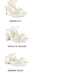 KAYLA Ivory Wedding Shoes With Pearls, Block Heel Slingback 15 KAYLA Ivory Wedding Shoes With Pearls, Block Heel Slingback