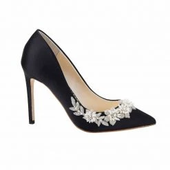 JASMINE BLACK Pearl Embellished Shoes Crystal Embellished Pumps 13 JASMINE BLACK Pearl Embellished Shoes Crystal Embellished Pumps