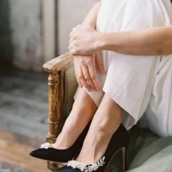 JASMINE BLACK Pearl Embellished Shoes Crystal Embellished Pumps 16 JASMINE BLACK Pearl Embellished Shoes Crystal Embellished Pumps