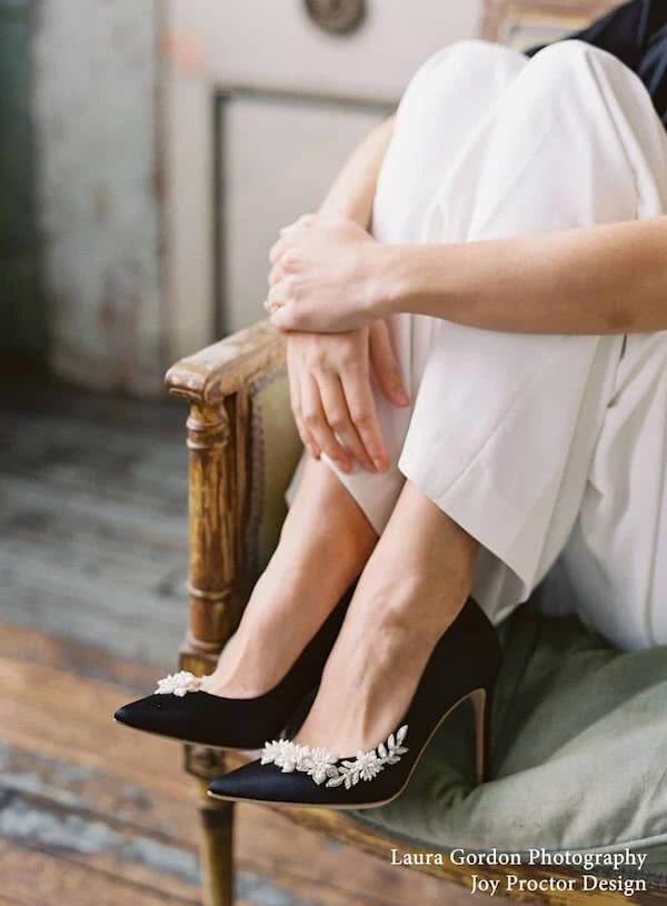 JASMINE BLACK Pearl Embellished Shoes Crystal Embellished Pumps 6 JASMINE BLACK Pearl Embellished Shoes Crystal Embellished Pumps