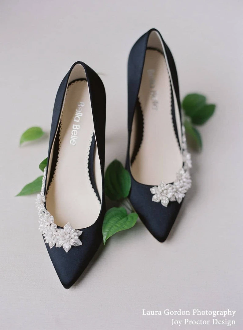 JASMINE BLACK Pearl Embellished Shoes Crystal Embellished Pumps 8 JASMINE BLACK Pearl Embellished Shoes Crystal Embellished Pumps