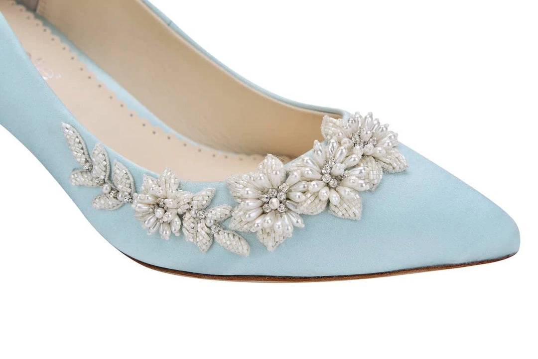 IRIS BLUE Light Blue Heels, Blue Kitten Heel Wedding Shoes 6 IRIS BLUE Light Blue Heels, Blue Kitten Heel Wedding Shoes