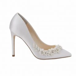 JASMINE 3D Floral Pearl Wedding Shoes