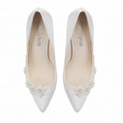 JASMINE 3D Floral Pearl Wedding Shoes