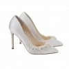JASMINE 3D Floral Pearl Wedding Shoes
