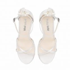 GARDENIA Ivory Ankle Strap Heels With Pearls & Beads Stiletto Wedding Shoes 13 GARDENIA Ivory Ankle Strap Heels With Pearls & Beads Stiletto Wedding Shoes
