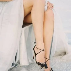 Black Mesh Heels, Anita Black