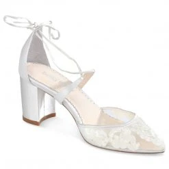 ABIGAIL Ivory Floral Block Heels 14 ABIGAIL Ivory Floral Block Heels
