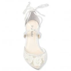 ABIGAIL Ivory Floral Block Heels 15 ABIGAIL Ivory Floral Block Heels