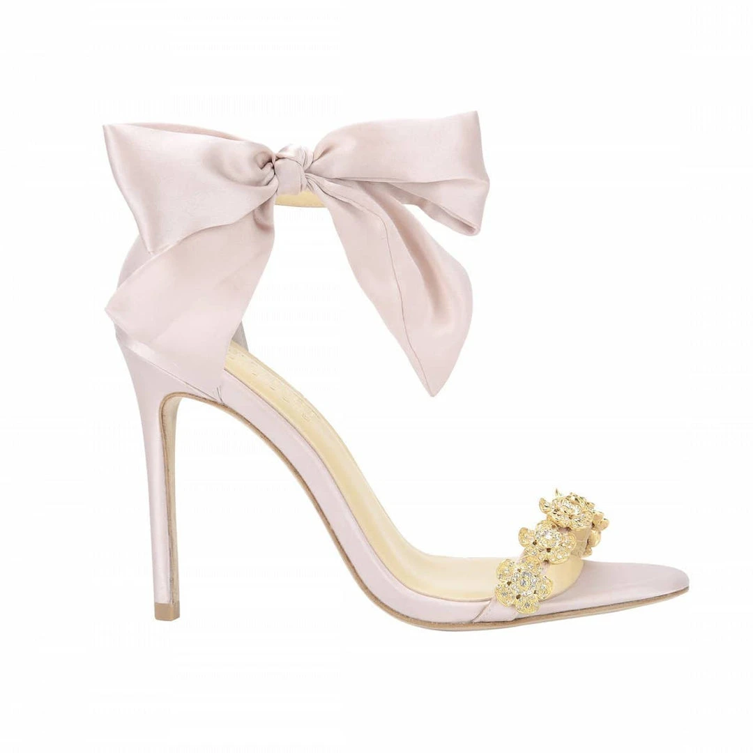 MARIEE Wedding/Evening Pink Shoes With Bows 6 MARIEE Wedding/Evening Pink Shoes With Bows