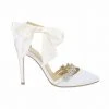 OLIVIA IVORY Wedding Ivory Bridal Shoes With Bows & Jewels