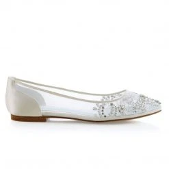 WILLOW Embellished Crystal Flat Shoes For Wedding 11 WILLOW Embellished Crystal Flat Shoes For Wedding