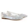 WILLOW Embellished Crystal Flat Shoes For Wedding