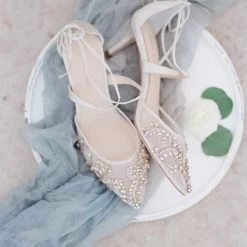 FRANCES IVORY Kitten Heel Wedding Shoes Ivory With Crystals 15 FRANCES IVORY Kitten Heel Wedding Shoes Ivory With Crystals