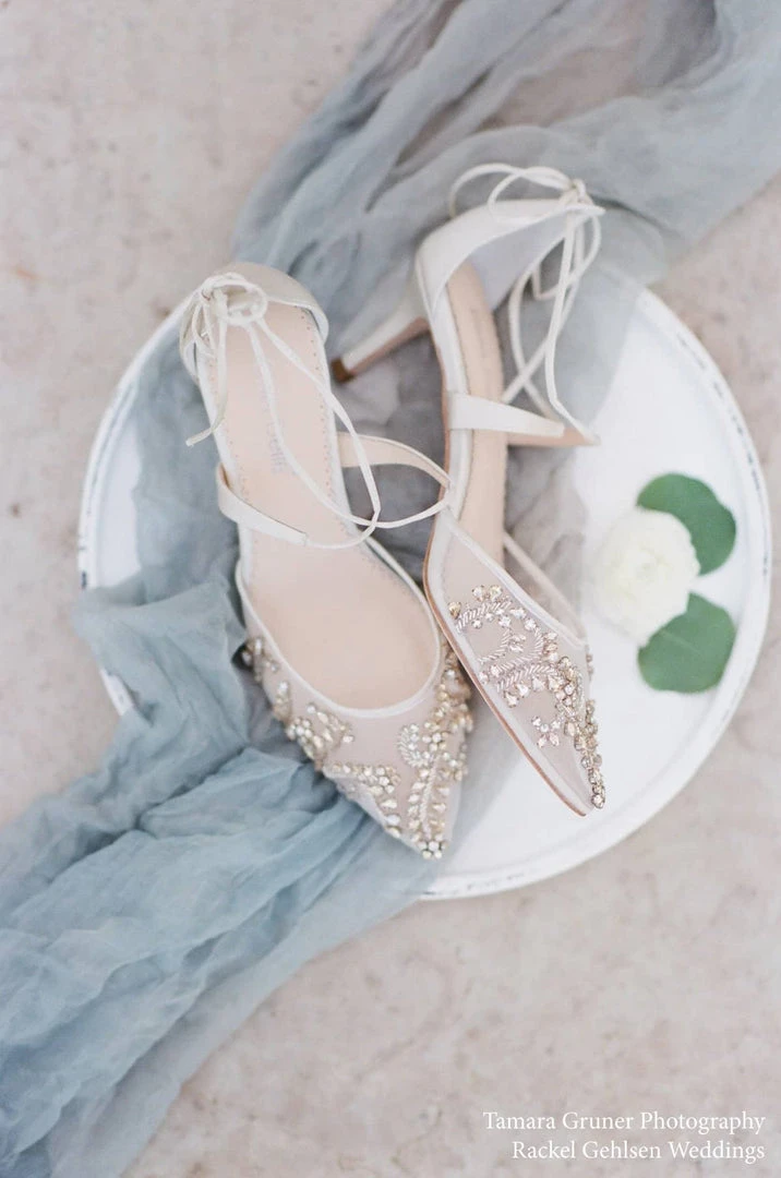 FRANCES IVORY Kitten Heel Wedding Shoes Ivory With Crystals 7 FRANCES IVORY Kitten Heel Wedding Shoes Ivory With Crystals