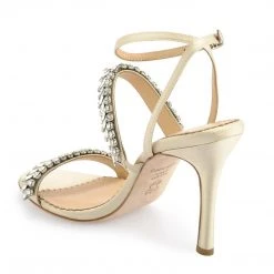 BELINDA Crystal Strap Heels, Evening Sandals Crystal Wedding Shoes