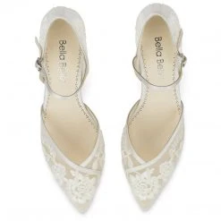CANDICE IVORY D'Orsay Ivory Vintage Lace Wedding Shoes 11 CANDICE IVORY D'Orsay Ivory Vintage Lace Wedding Shoes