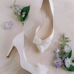 DOROTHY D'Orsay Wedding Bow Pump Shoes 13 DOROTHY D'Orsay Wedding Bow Pump Shoes