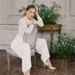 CLAUDIA Nude Lace Heels D'Orsay Wedding Shoes 17 CLAUDIA Nude Lace Heels D'Orsay Wedding Shoes