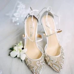 FLORENCE Crystal Embellished Heels For Weddings