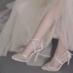 FLORENCE Crystal Embellished Heels For Weddings