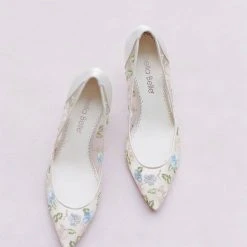 SIERRA Kitten Heels Flower Embroidered Shoes 18 SIERRA Kitten Heels Flower Embroidered Shoes