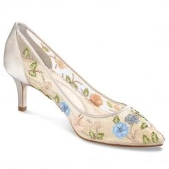 SIERRA Kitten Heels Flower Embroidered Shoes 14 SIERRA Kitten Heels Flower Embroidered Shoes