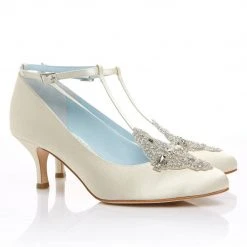 ANNALISE IVORY Ivory Art Deco Wedding Shoes