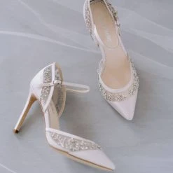EMMA Embellished Crystals D'Orsay Wedding Shoes
