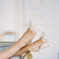 SYLVIA Lace Flower Wedding Shoes