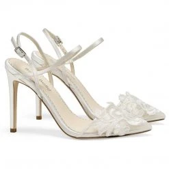 SYLVIA Lace Flower Wedding Shoes