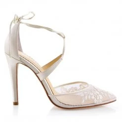 ANITA IVORY Wedding Ivory Lace High Heels
