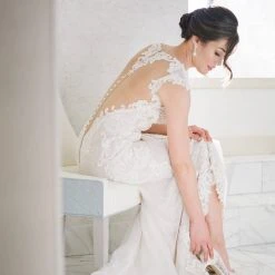 EVELYN IVORY Sparkly Ivory Kitten Heels With Sequins & Crystals Wedding