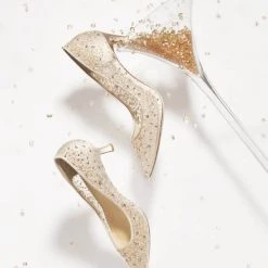 EVELYN NUDE Wedding Low Heel Crystal Sequin Nude Sparkly Heels 16 EVELYN NUDE Wedding Low Heel Crystal Sequin Nude Sparkly Heels
