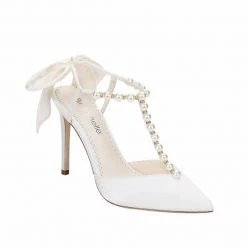 LISBETH Wedding Shoes With Pearls And Bows