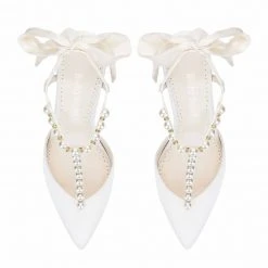 LISBETH Wedding Shoes With Pearls And Bows