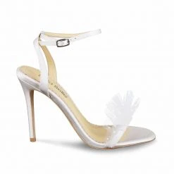 BRIDGET Polka Dot And Pleated Tulle Wedding Heel 11 BRIDGET Polka Dot And Pleated Tulle Wedding Heel