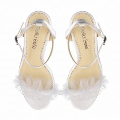 BRIDGET Polka Dot And Pleated Tulle Wedding Heel 13 BRIDGET Polka Dot And Pleated Tulle Wedding Heel