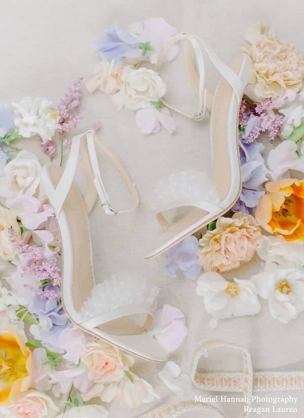 BRIDGET Polka Dot And Pleated Tulle Wedding Heel 9 BRIDGET Polka Dot And Pleated Tulle Wedding Heel